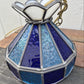 Blue Stained Glass Swag Light