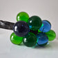 Retro Lucite Blue Green Grape Cluster