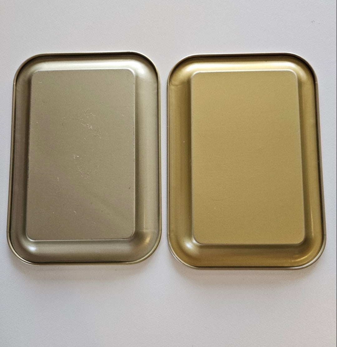 Daisy Mini Metal Coaster Trays (5)