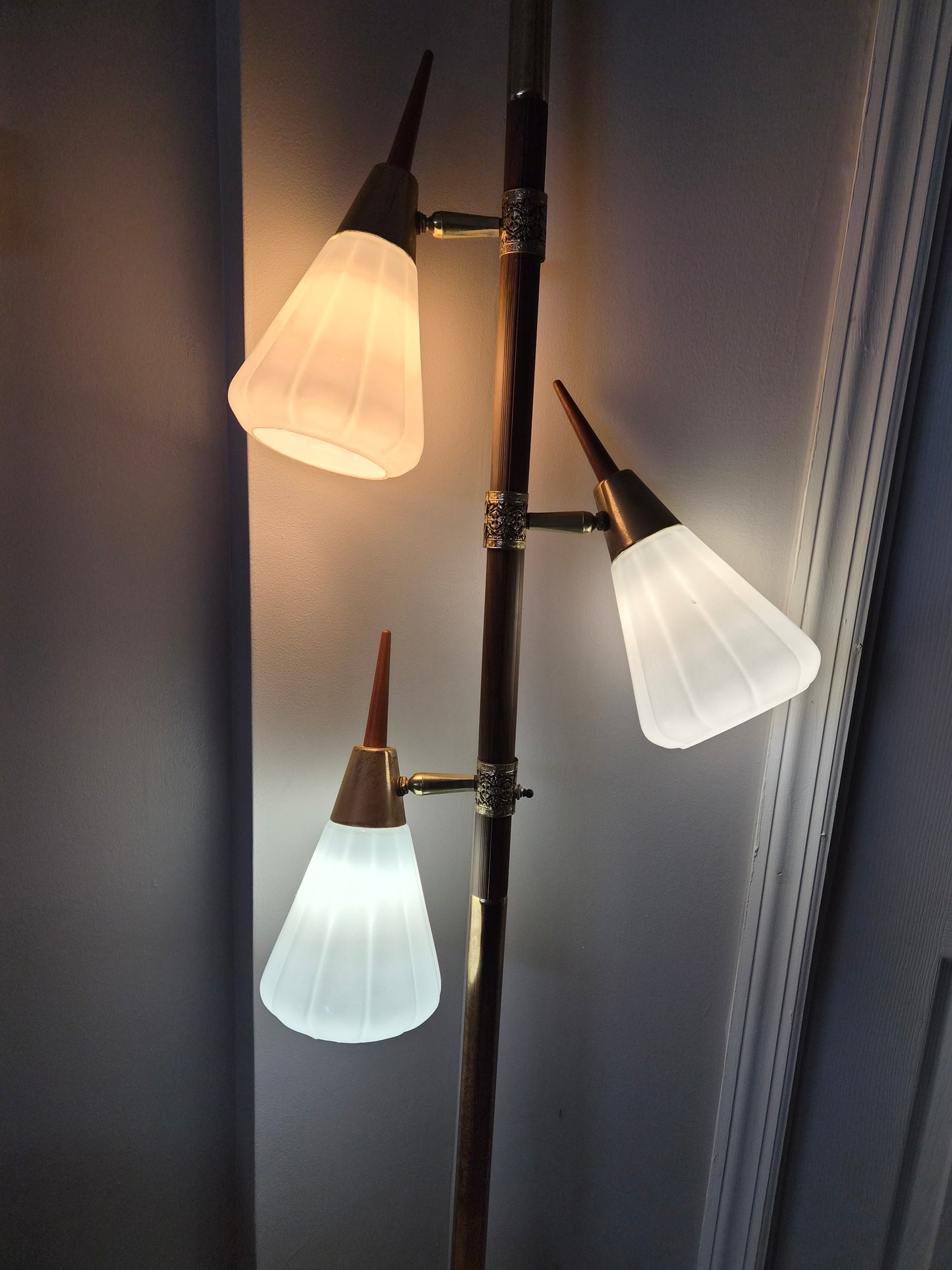 Mid Century 3-Light Pole Lamp