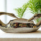 Brass Swans Decor Planter