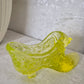 Fenton Yellow Uranium Glass Shoe