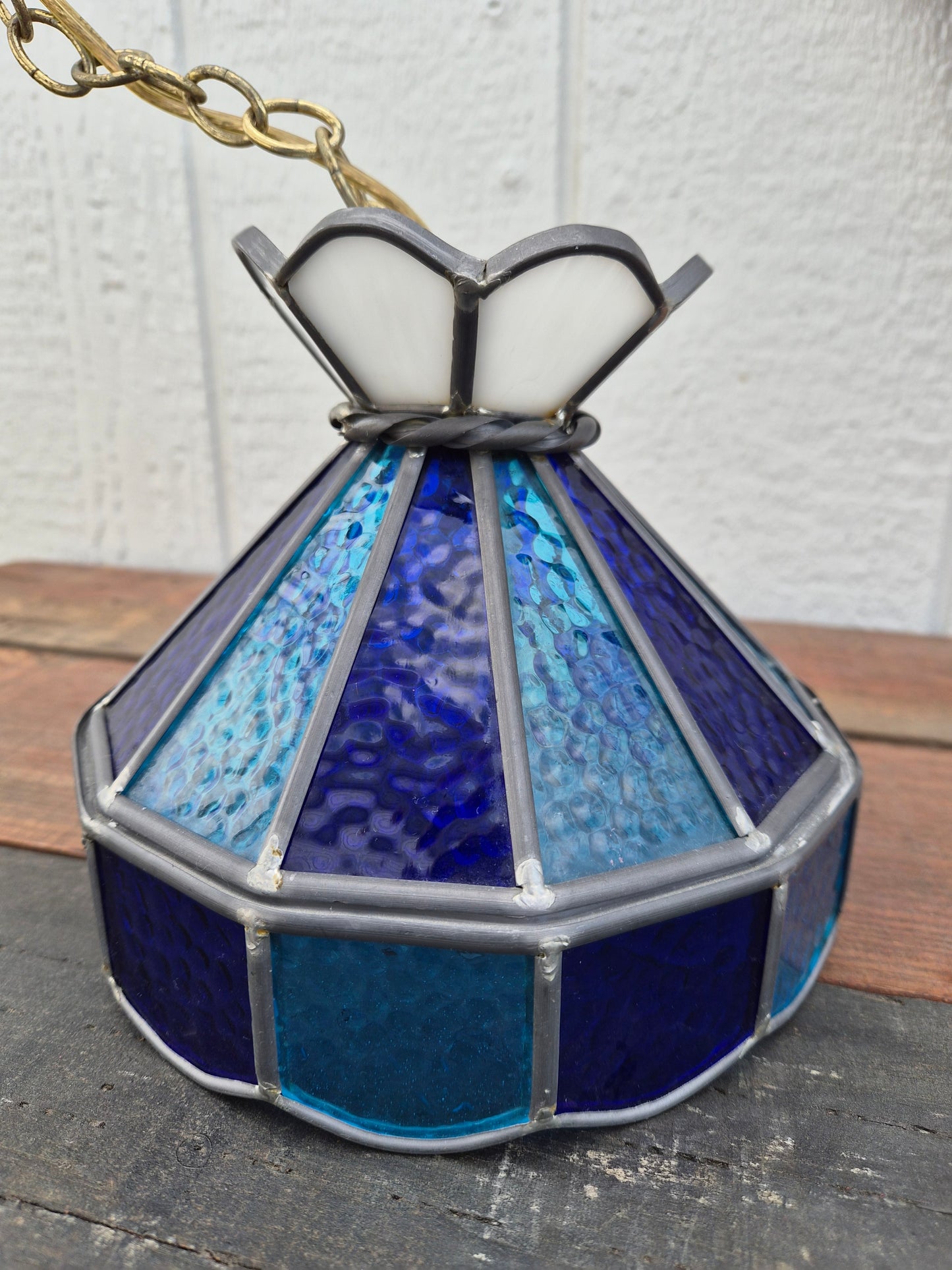 Swag Stained Glass Ceiling Light