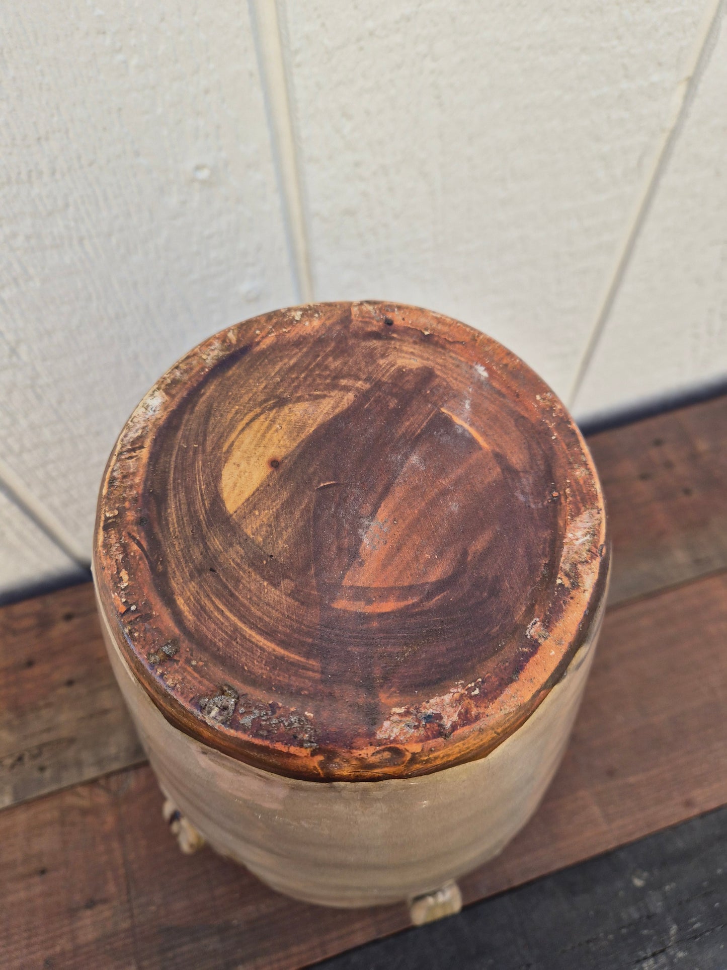 Glazed Pottery Urn Vase