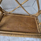 Vintage Rattan & Wicker Wall Shelf