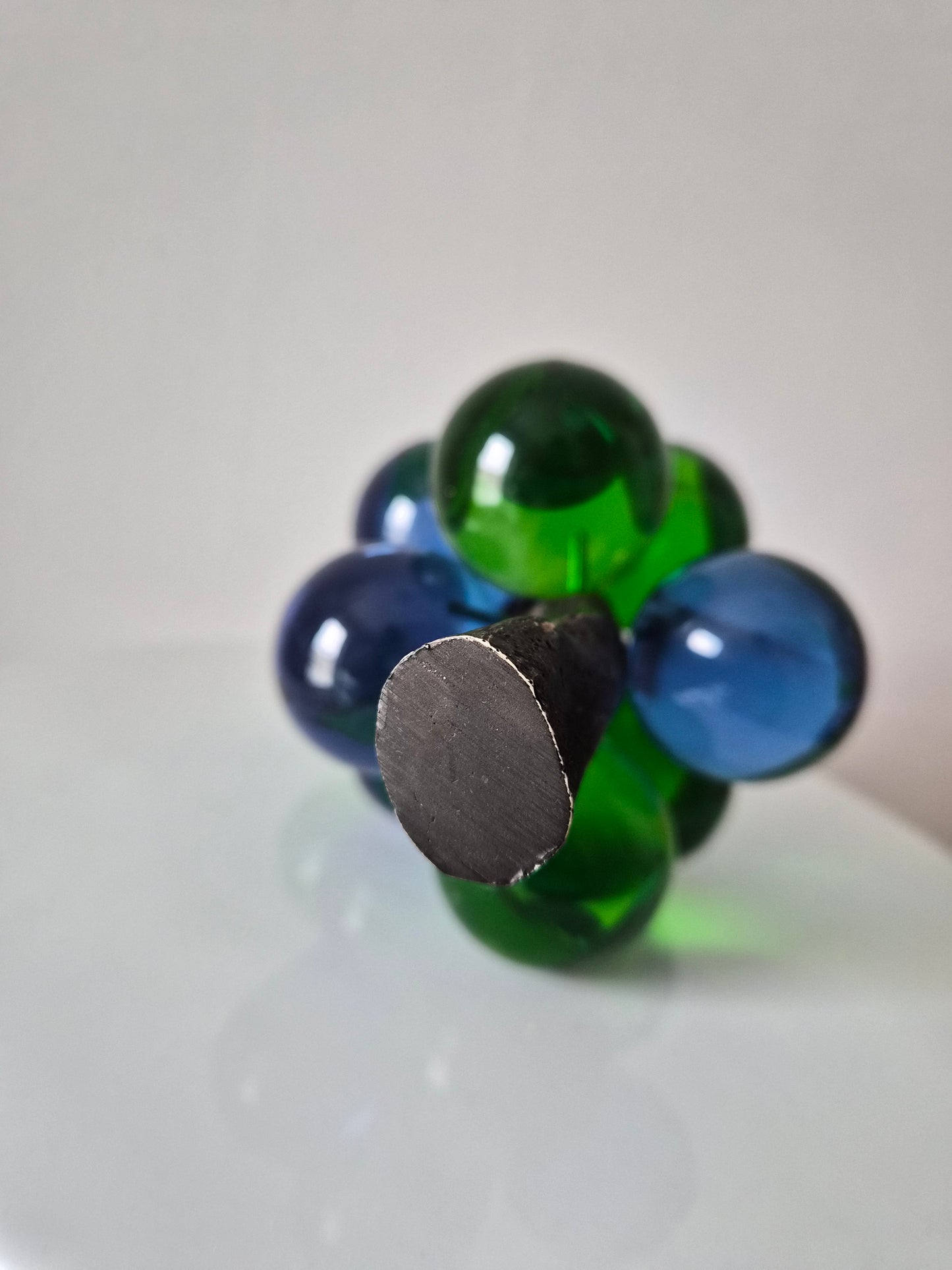 Retro Lucite Blue Green Grape Cluster