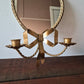 *Sold* Heart Wall Mirror Candle Sconces