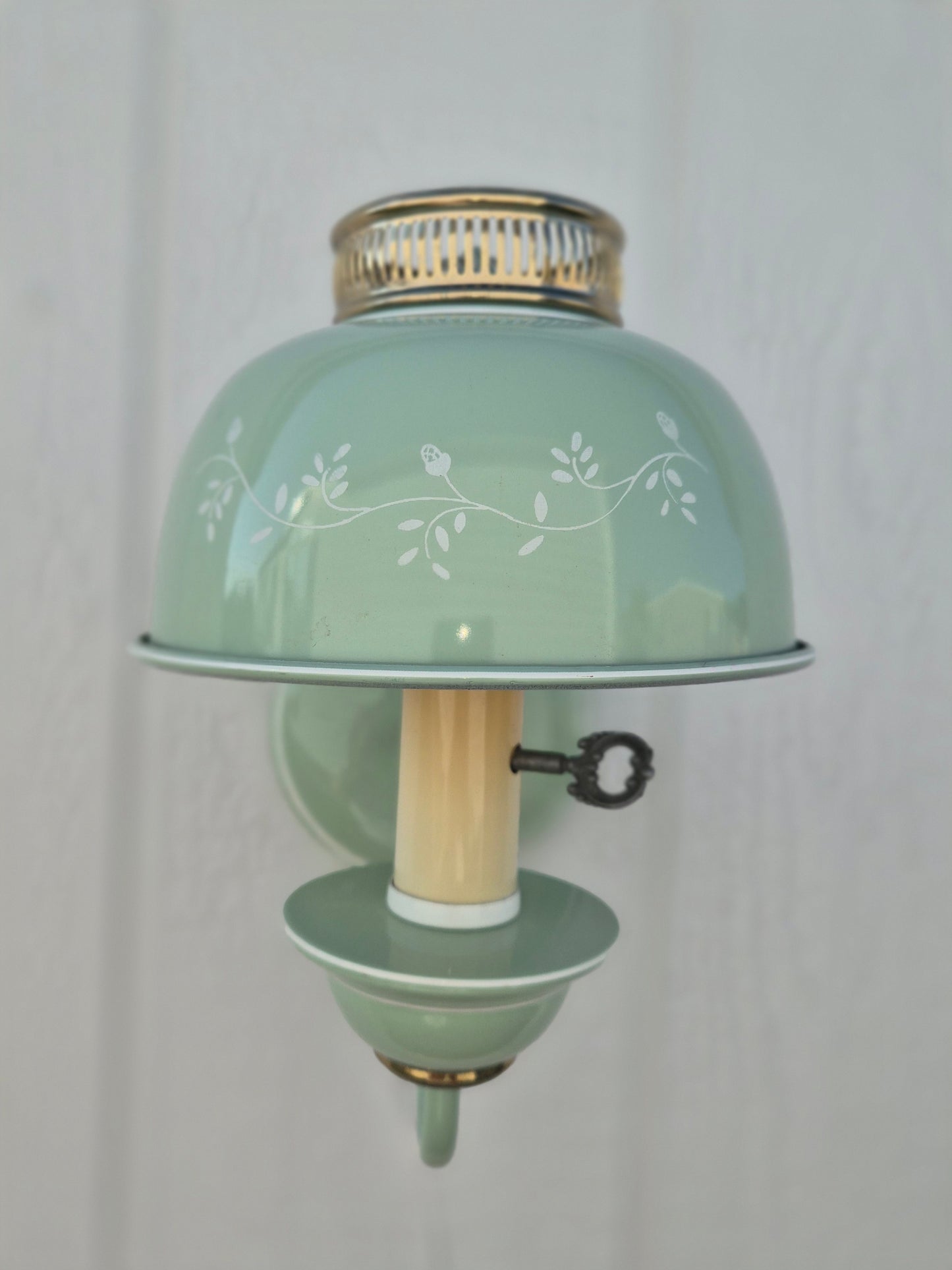 Toleware Mint Green Wall Sconce Light
