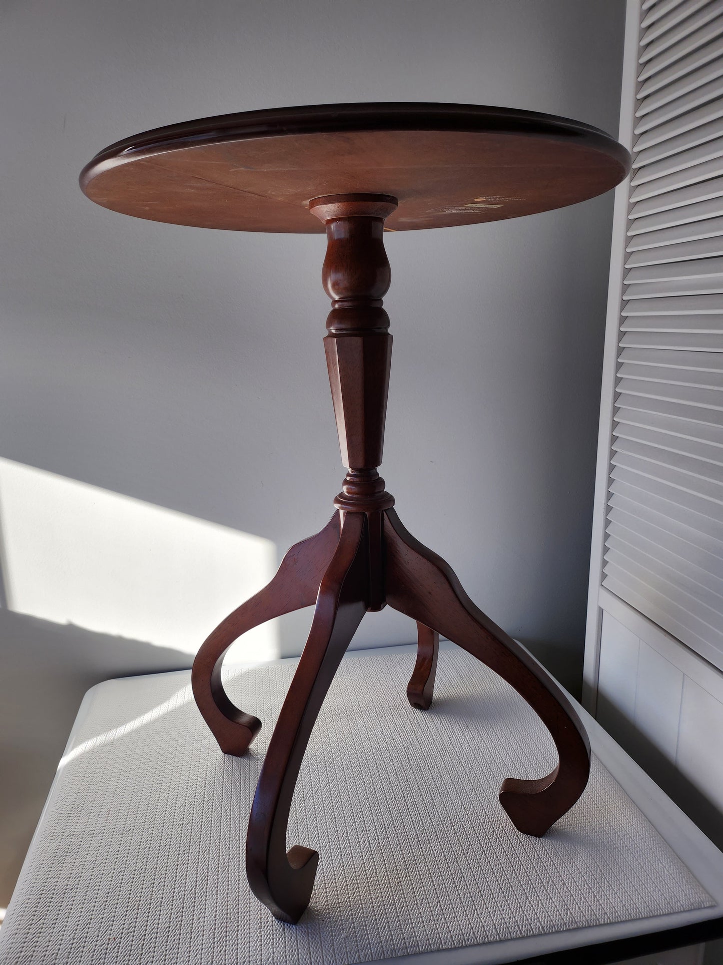Bombay Round Cherry Accent Table