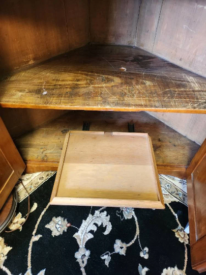 Carved Corner Buffet Cabinet Early 1800's *Local Pick Up in Clarence, NY Only*