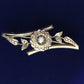 Antique, Victorian 18K Seed Pearl Flower/Leaf Design Brooch Pin - In-store pickup Only