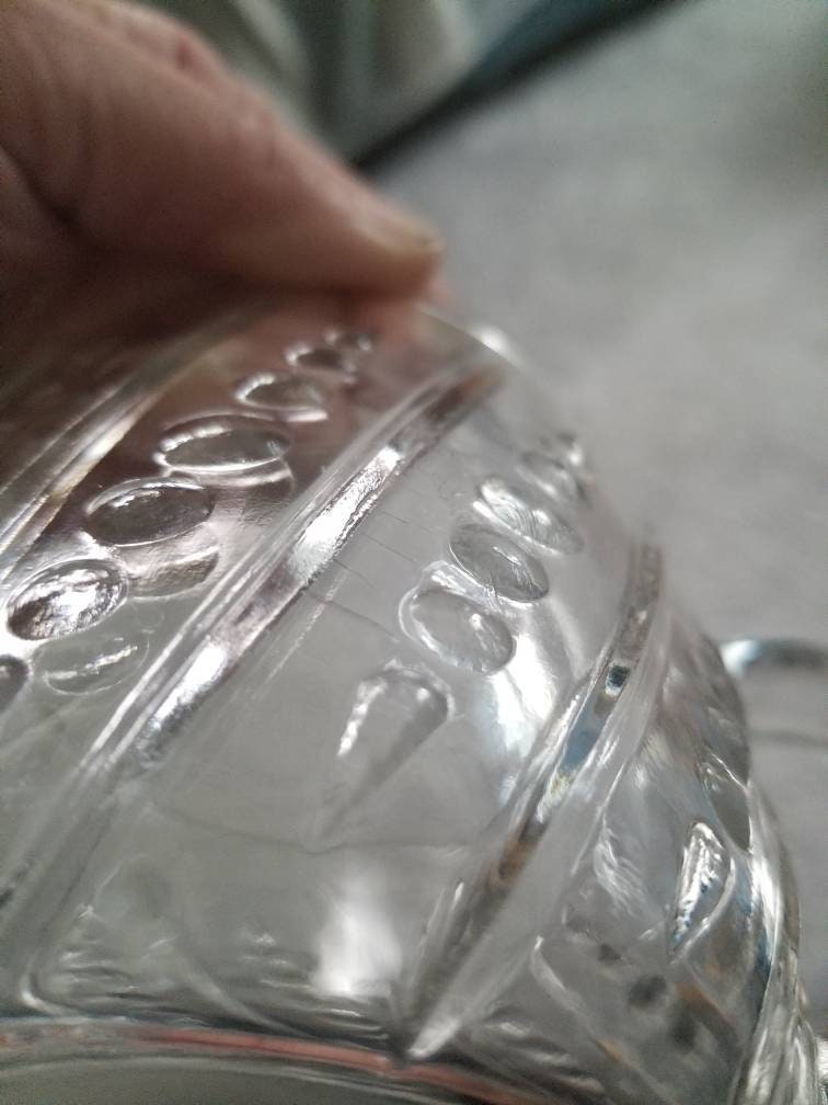 Art Deco Glass Mini Pitcher