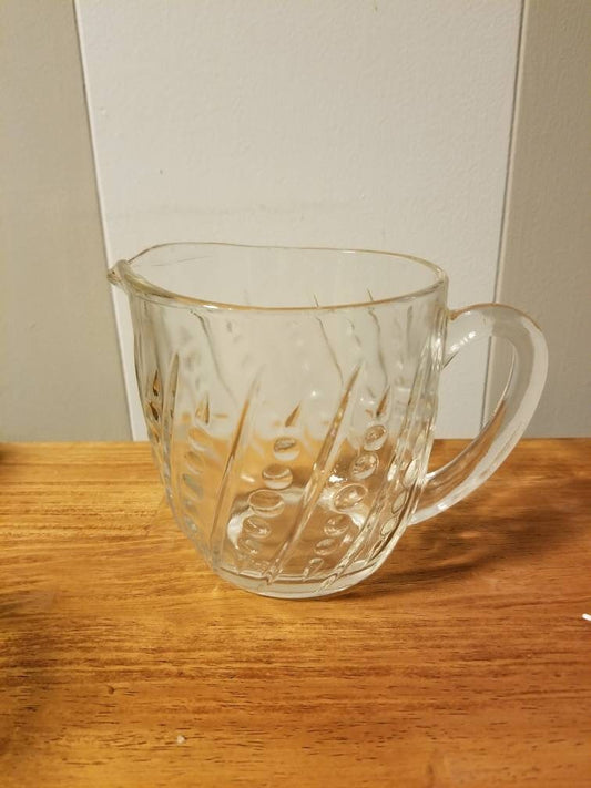 Art Deco Glass Mini Pitcher