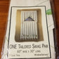 Vintage Leaf and Embroidery Tier Curtains
