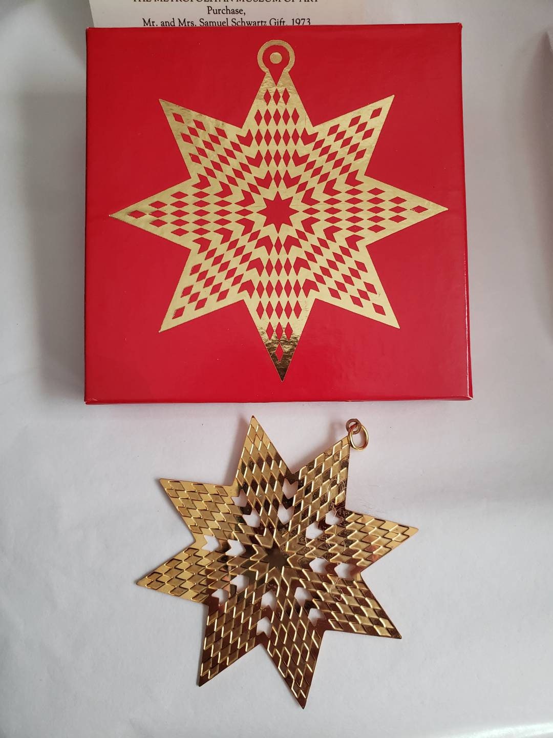 Star Quilt Pattern Ornament MMOA