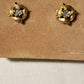 14K Gold Diamond Pinwheel Earrings