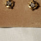 14K Gold Diamond Pinwheel Earrings