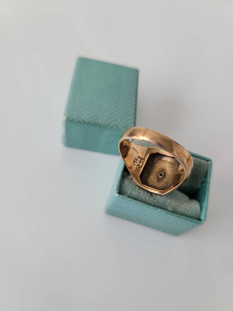 Art Deco 1938 10K Class Ring