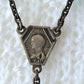 Antique Sterling Green Rosary