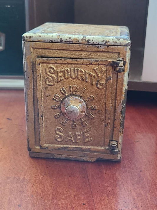 Security Safe Cast Iron Coin Bank