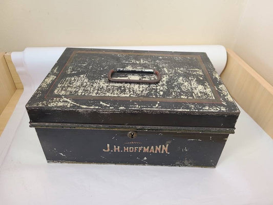 J. H. Hoffmann Metal Cash Box