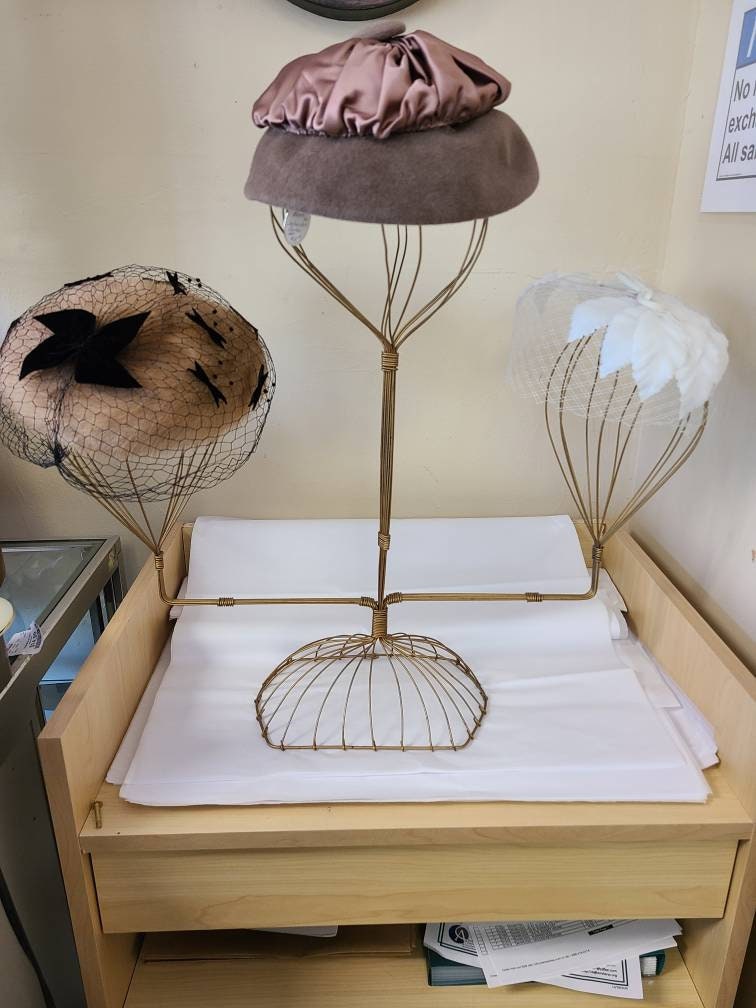 Vintage Triple Balloon Hat Display Tree
