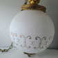 Mid Century Globe Swag Light