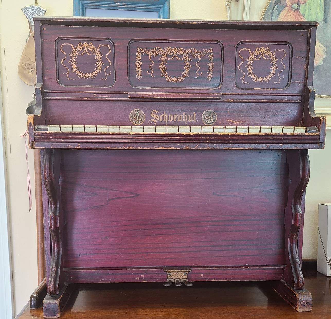 Rare Schoenhut Child's Wood Piano