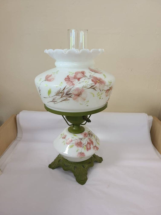 Floral Hedco Hurricane Accent Lamp