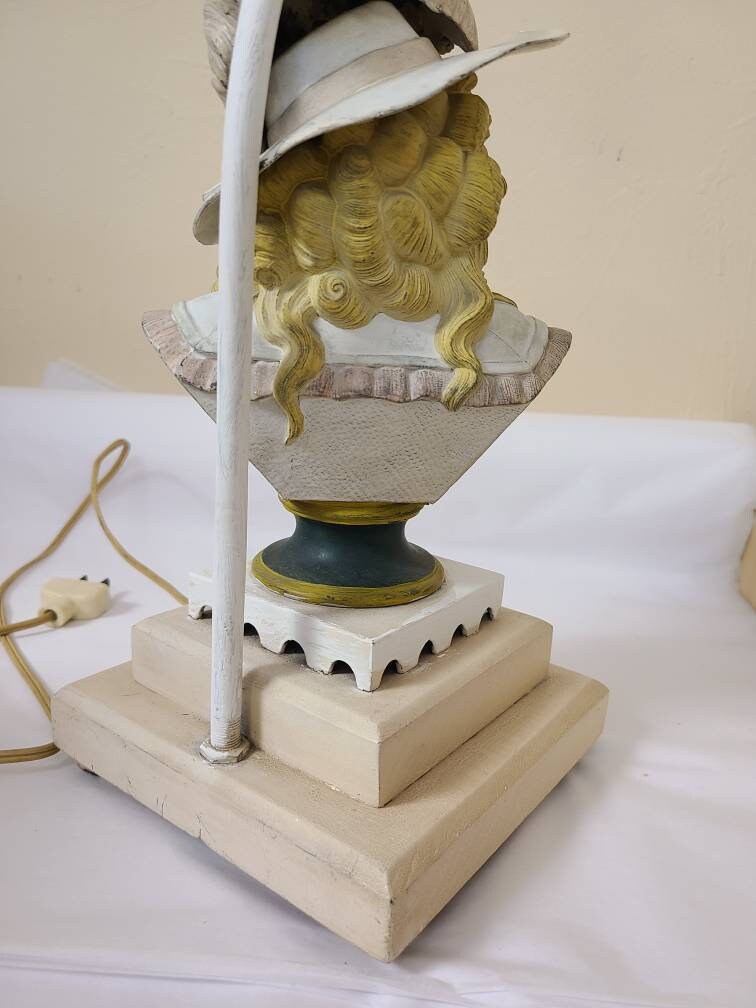 Spelter Lady Head Lamp