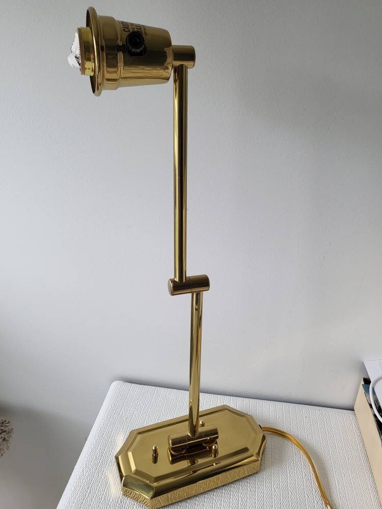 Vintage Brass Swing Arm Wall Lamp
