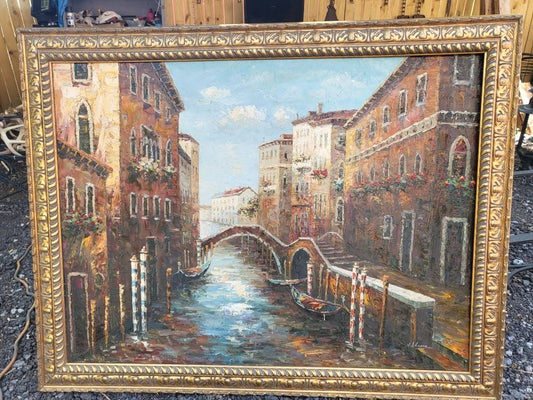 Venice Italy Oil On Canvas