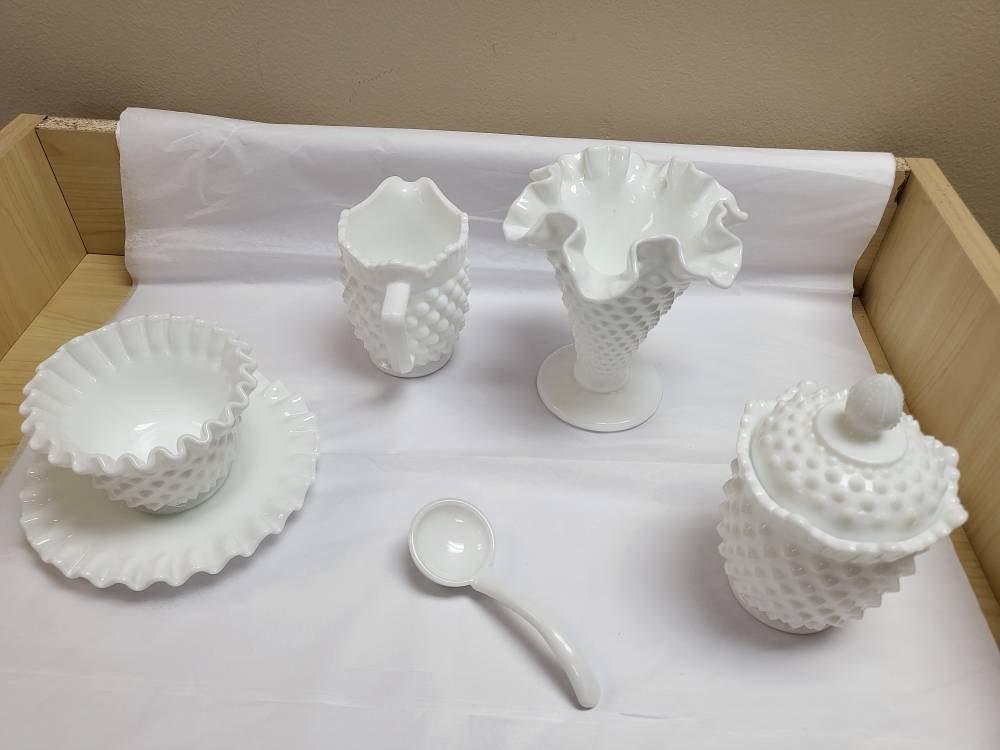 Fenton Hobnail Milk Glass Collectibles