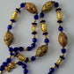 Murano Gold Foil and Bead Necklace