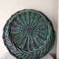 Woven Flower Basket Turquoise