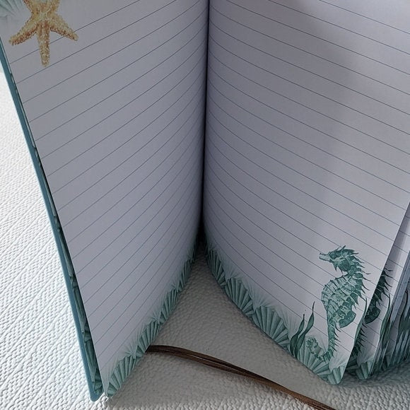 Sea Blue Leatherette Journal